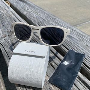 PRADA Sunglasses Foldable White made in Italy